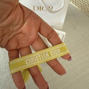 Dior Yellow Friendship Bracelet